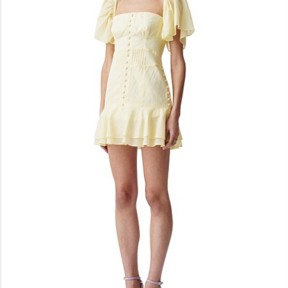 Josiln Frances Cotton dress in solar yellow BnWT size 12 - Picture 6 of 12